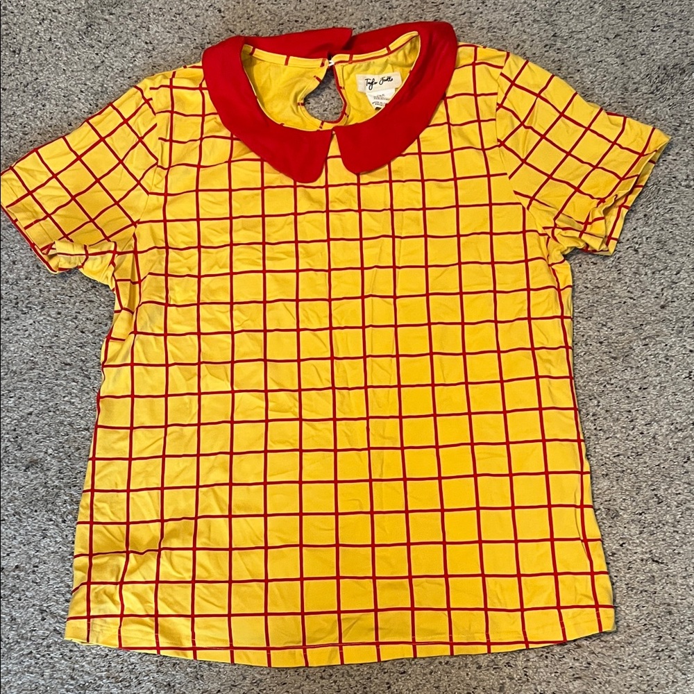 Yellow and Red Checkered Shirt